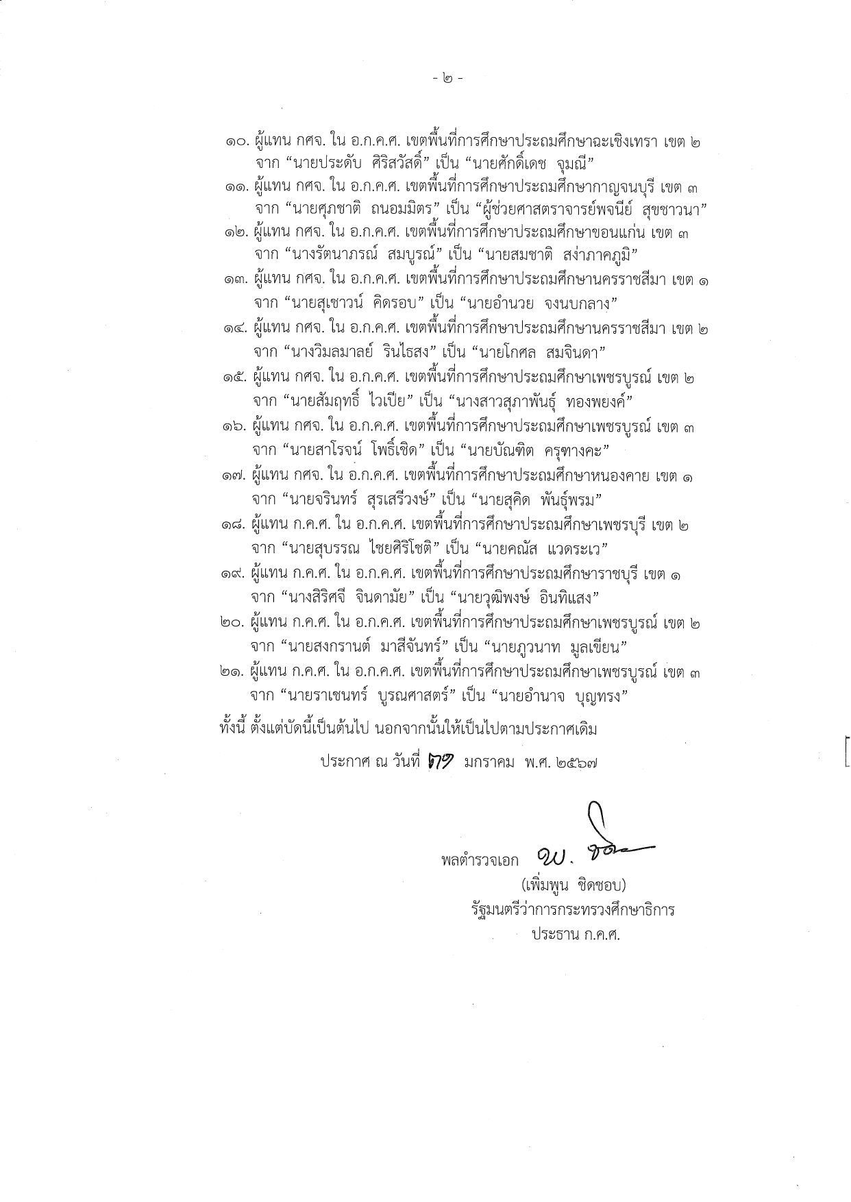 ประกาศแก้ไข อ.ก.ค.ศ. สพป page 0002